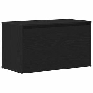 vidaXL Zāles sols Melns ozolkoks 80 x 40 x 45 cm Inženierijas koks