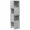vidaXL Stūra skapītis 25,5x25x102cm Inženierijas koks Betona pelēks
