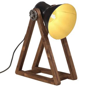 vidaXL galda lampa, 25 W, melna, 30x17x40 cm, E27