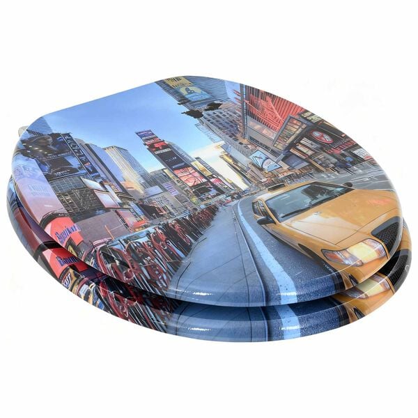 vidaXL Tualetes sēdeklis 2 pcs Daudzkrāsains 43,8 x 37,8 cm