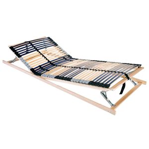 vidaXL Lamelu gultas pamatne Brūna 80 x 190 cm Cietais gobu koks
