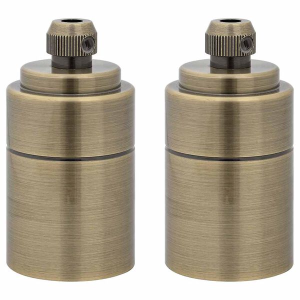 vidaXL Lampu turētāji 2 gab Bronze E27