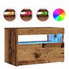vidaXL TV skapis ar LED gaismām Old Wood 60x35x40 cm Engineered Wood
