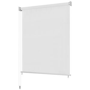 vidaXL āra rullo žalūzijas, 105 (platums) x 140 (augstums) cm, baltas