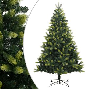 vidaXL mākslīgā Ziemassvētku egle ar statīvu, 120 cm