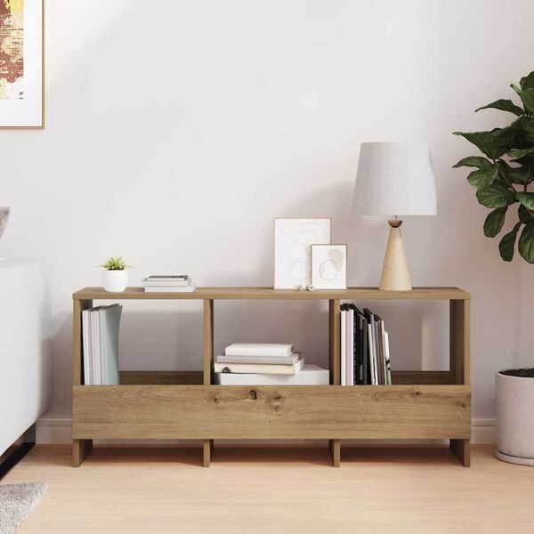 vidaXL Žurnālu statīvs Artisānā ozols 102 x 30 x 45 cm