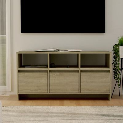 vidaXL TV skapītis, ozolkoka krāsā, 102x37,5x52,5 cm, skaidu plāksne