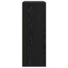 vidaXL Puse Melns ozolkoks 60 x 31 x 84 cm Inženierijas koks