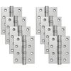 vidaXL Eņģe 8 gab. 100 x 78 x 13 mm Sudraba Tērauds