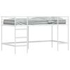 vidaXL Bērnu loft gultas rāmjis Vienkrāsains Balts 90 x 200 cm Tērauds