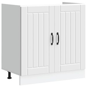 vidaXL izlietnes pamatnes skapis "Lucca" White Engineered Wood