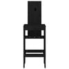 vidaXL bāra krēsli, 2 gab., melni, 40x42x120 cm, priedes masīvkoks