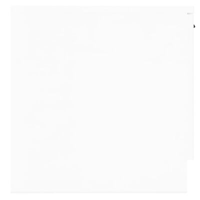 vidaXL naktsskapīši, 2 gab., spīdīgi balti, 40x39x40 cm
