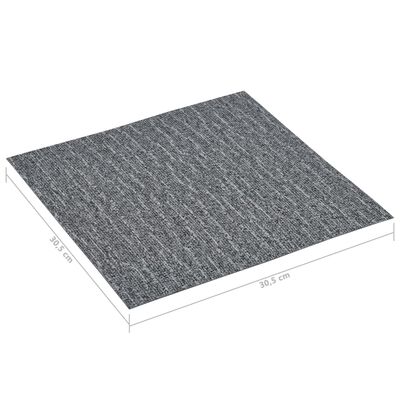 vidaXL grīdas flīzes, pašlīmējošas, 5,11 m², PVC, pelēkas