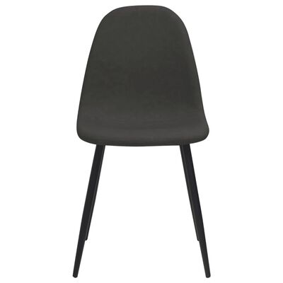 vidaXL virtuves krēsli, 2 gab., 45x53,5x83 cm, melna mākslīgā āda