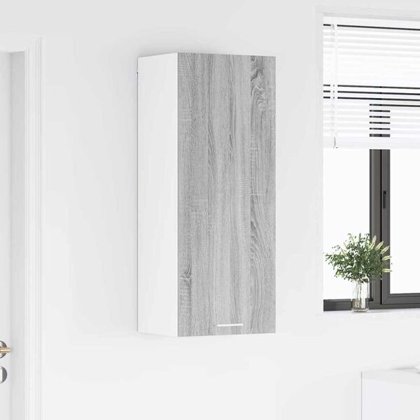 vidaXL Piekarams skapītis Riga Pelēks Sonoma 40 x 31 x 100 cm