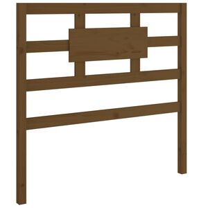 vidaXL gultas galvgalis, medus brūns, 80,5x4x100 cm, priedes masīvkoks