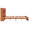 vidaXL Grāmatu skapis gultas rāmis 2 pcs Vaks brūns 200 x 150 cm