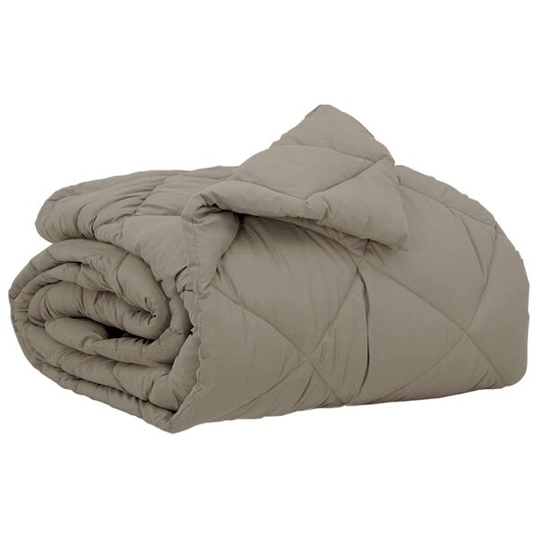 vidaXL Pilnas gada sega Gai&scaron;i pelēks 200 x 155 cm Mikro&scaron;ķiedra