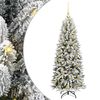 vidaXL Mākslīgā Ziemassvētku eglīte Balts 120 cm