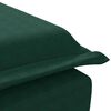 vidaXL zvilnis ar cilindra formas spilvenu, tumši zaļš, samts