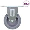 vidaXL fiksēti ritenīši, 12 gab., 75 mm