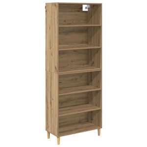 vidaXL Augstais skapītis Artisānā ozols 69,5 x 32,5 x 180 cm