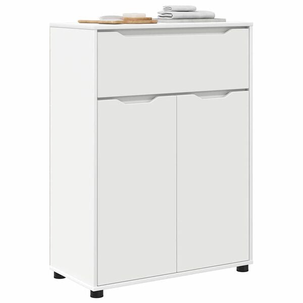 vidaXL Vannas istabas skapītis ar atvilktni Balts 72,5 x 36,5 x 100 cm