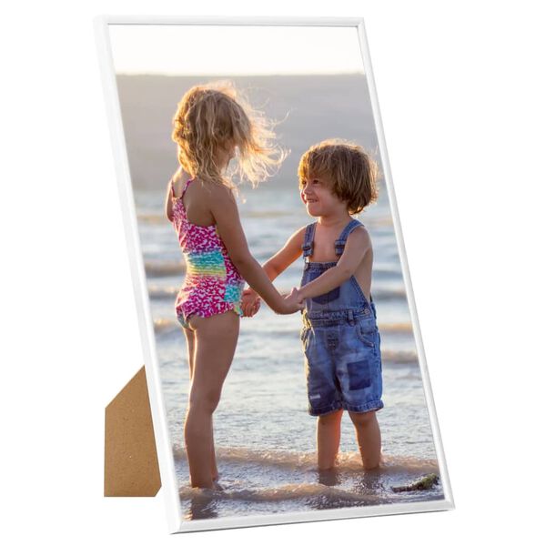 vidaXL foto rāmji, 3 gab., galdam, balti, 13x18 cm, MDF