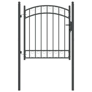 vidaXL Žoga vārti EMMEN 104 x 98,5 cm Atslēdzams Pulverkrāsots tērauds