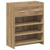 vidaXL Apavu skapis 73,5 x 36 x 92 cm Inženierijas koks Artisan Ozols