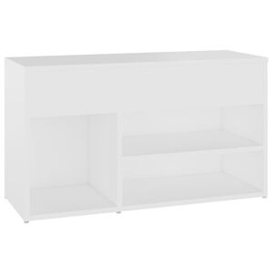 vidaXL apavu plaukts, balts, 80x30x45 cm, inženierijas koks