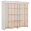 vidaXL skapis, 173x40x170 cm, balts audums