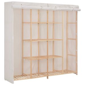 vidaXL skapis, 173x40x170 cm, balts audums