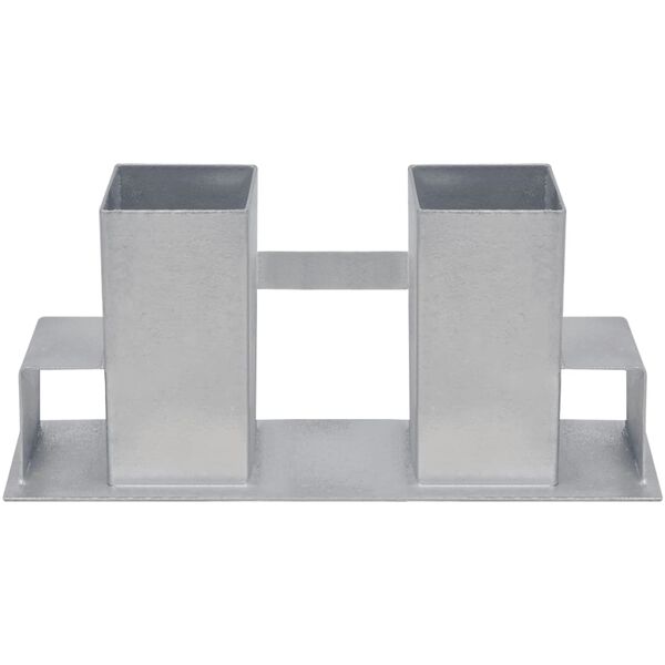 vidaXL malkas krau&scaron;anas balsti, 4 gab., tērauds, sudraba krāsā