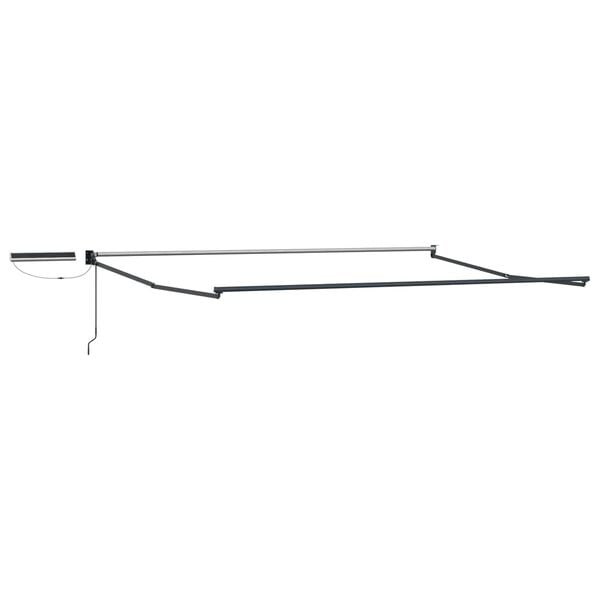 vidaXL Elektriska atvelkamā nojume Balts 4 x 2 m