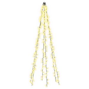 vidaXL Ziemassvētku egles gaismas ar 6 LED 540 LED Silti balts