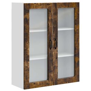 vidaXL Trauku ma&scaron;īnas panelis Kalmar Dūmaka ozols 80 x 31 x 100 cm