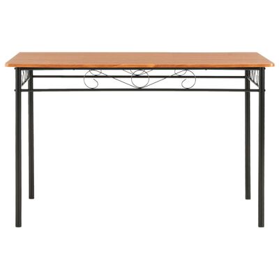 vidaXL virtuves galds, brūns, 120x70x75 cm, MDF