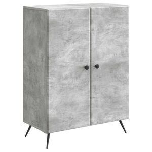 vidaXL Puse Betona pelēks 66 x 34,5 x 90 cm Inženierijas koks