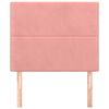 vidaXL galvgalis, rozā, 80x5x118/128 cm, samts