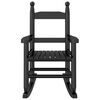 vidaXL bērnu &scaron;ūpuļkrēsli, 2 gab., melni, papeles masīvkoks
