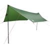 vidaXL kempinga tents, zaļa, 460x305x210 cm, ūdensizturīga
