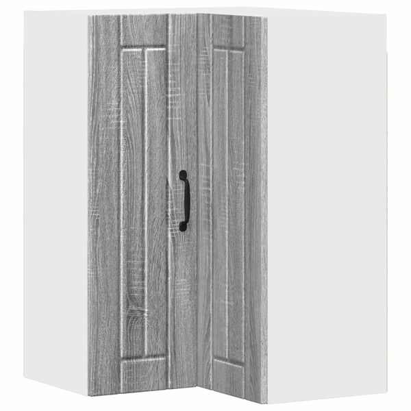 vidaXL Virtuves Skapis Lucca Pelēks Sonoma ozols 57 x 57 x 80 cm