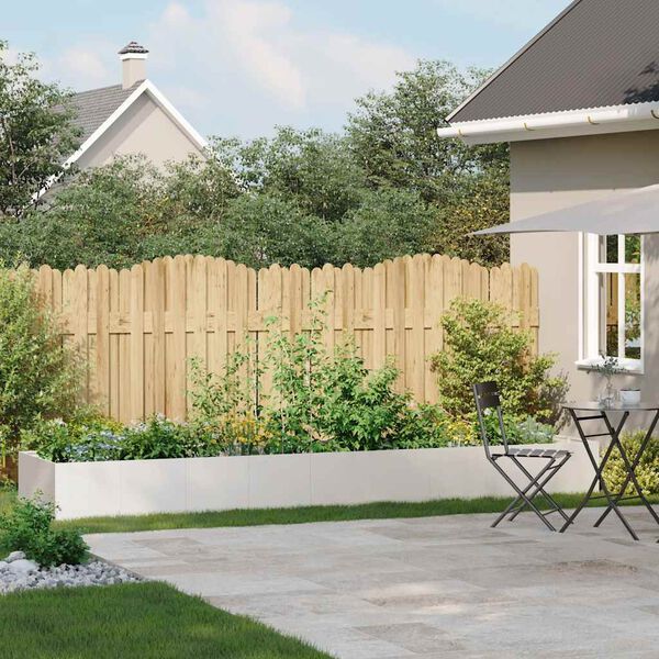 vidaXL puķu kaste, 360x80x40 cm, nerūsējo&scaron;s tērauds