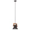 vidaXL griestu lampa, industriāls dizains, melna, 25 W, 19 cm, E27