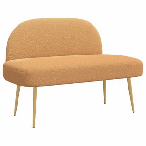 vidaXL Mīkstināta beņķis ar aizmuguri Bē&scaron;a 110 x 60 x 76 cm Boucl&eacute;