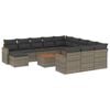 vidaXL Patio Sofa Set 11-vietīgs Grey
