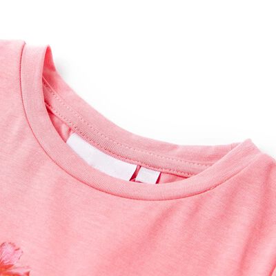 Bērnu T-krekls, neona rozā, 92