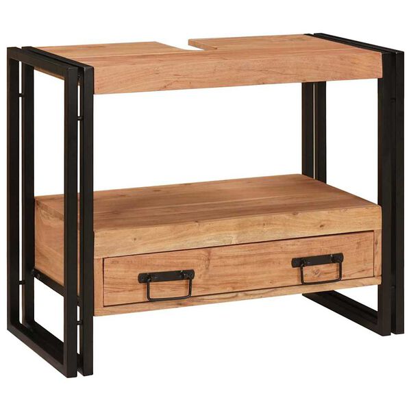 vidaXL Skaistumkop&scaron;anas skapītis Brūna Cietā akācijas koks